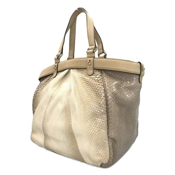 Gucci Handbag Python Bamboo Leather - Picture 2 of 8